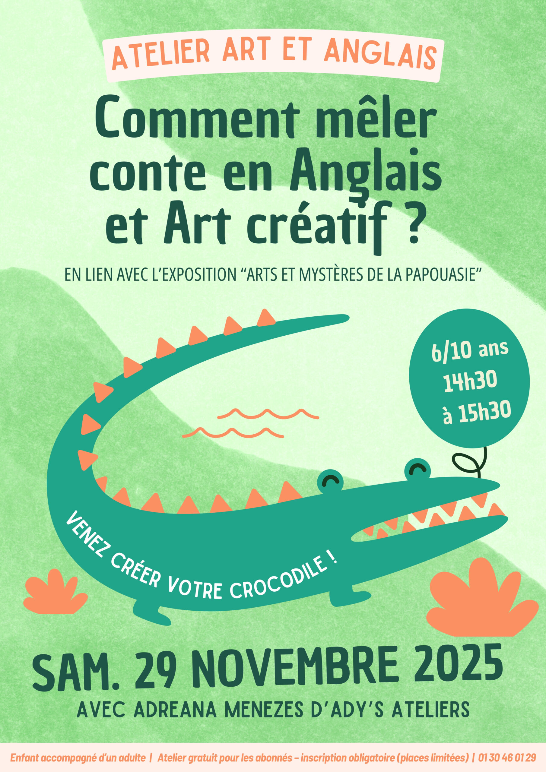 Atelier art et anglais - samedi 29 novembre