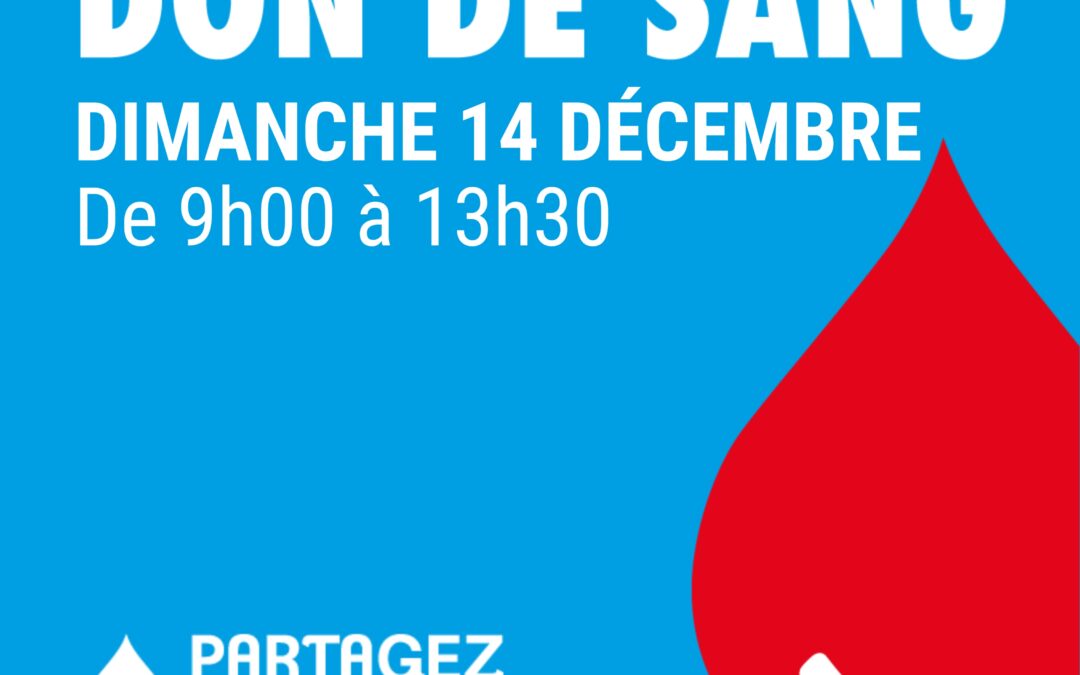 DON DU SANG – 14 DECEMBRE